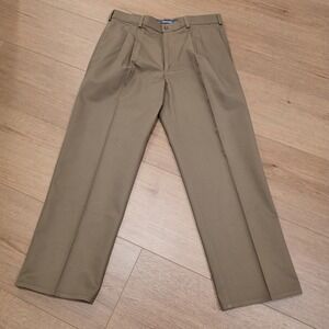 Vintage Duxbak Pleated Khaki Pants Men Size 36x29 Made In USA Cotton NWOT